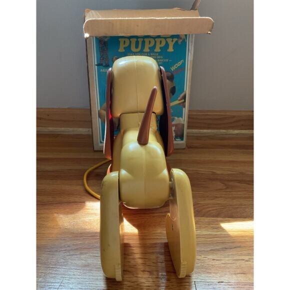 Vintage 1970s Coleco Good Puppy Barks For A Biscuit Toy With Box Ages 2 To 6 - Picture 7 of 13